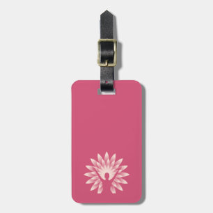 Yoga girl luggage tag