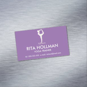 Yoga girl 	Magnetic business card