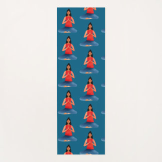 Yoga girl Meditation Namaste Mat