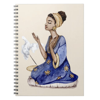 Yoga Girl | Meditation | Yoga Illustration Notebook