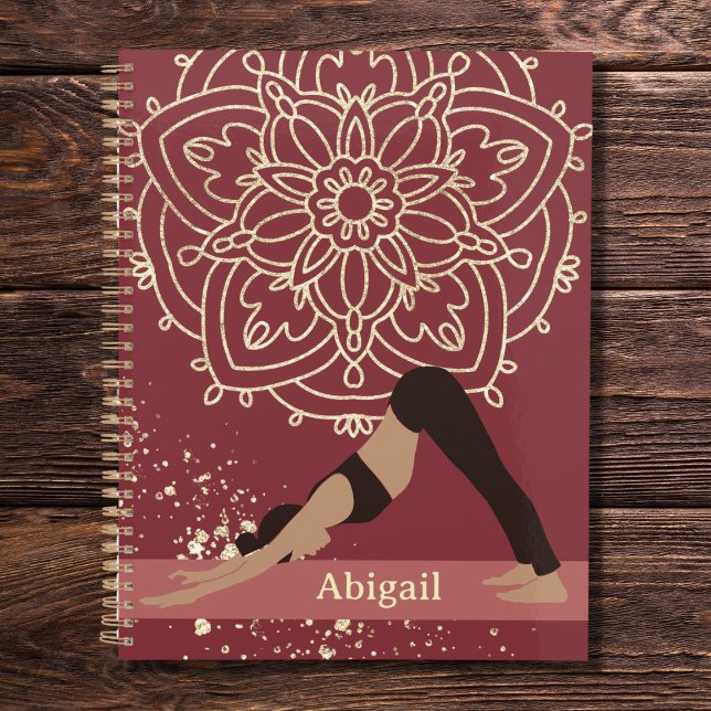 Yoga Girl Modern Mandala Magenta Gold Planner (Creator Uploaded)