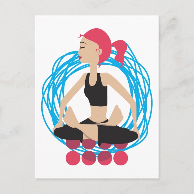 Yoga Girl Postcard (Front)