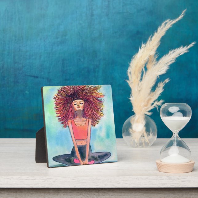 Yoga Girl Serenity Art Plaque (Insitu)