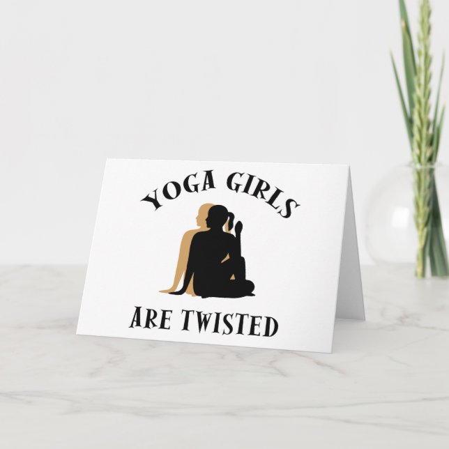 Yoga GIrls Are Twisted  Gift Card (Front)