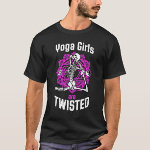 Yoga Girls Are Twisted Skeleton Mermaid Pose Anaha T-Shirt