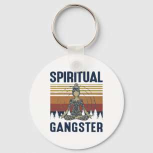 Yoga Girls Spiritual Gangsters Vintage Yoga Lover Key Ring