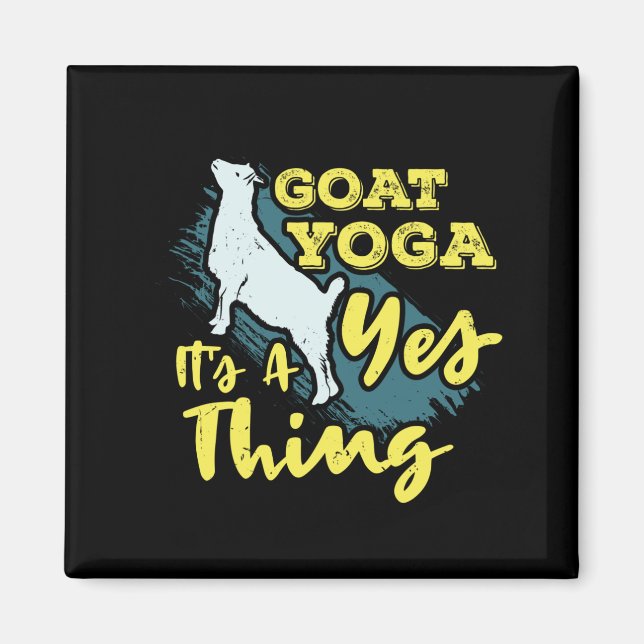 Yoga Goat Goatyoga Magnet (Front)