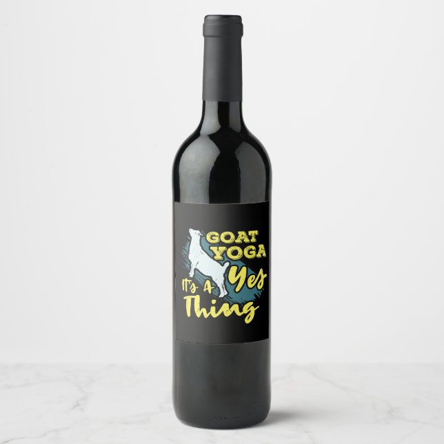 Yoga Goat Goatyoga Wine Label (Front)