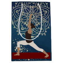 Yoga Gold, Blue and Red Mandala Meditation