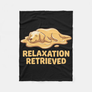 Yoga Golden Retriever Dog Lover Art  Fleece Blanket