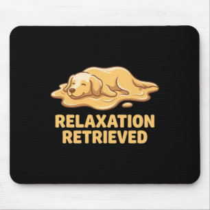 Yoga Golden Retriever Dog Lover Art Mouse Mat