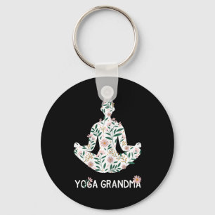 Yoga Grandma Meditation Tee Pilates Lover Grandmot Key Ring