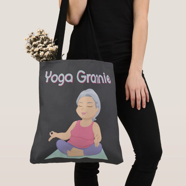 YOGA GRANNIE TOTE BAG (Close Up)