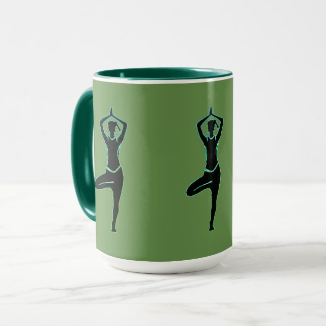 Yoga Green Mug (Front Left)