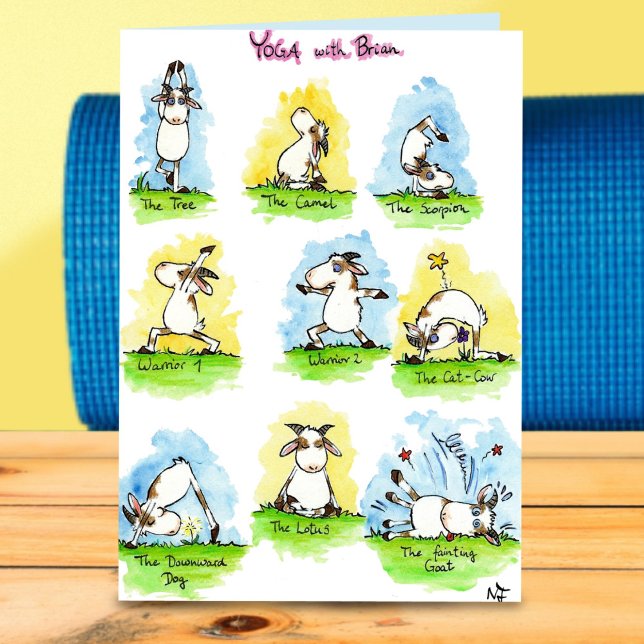 YOGA greeting card by Nicole Janes (Creator Uploaded)