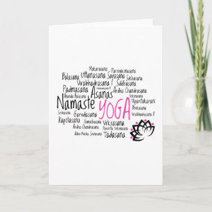 Yoga Greetings Card