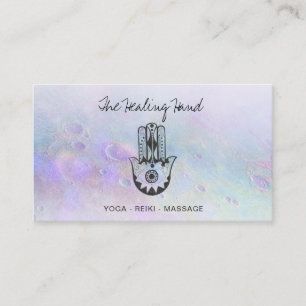 *~* Yoga . Hamsa Hand of Fatima Craters of Moon Business Card