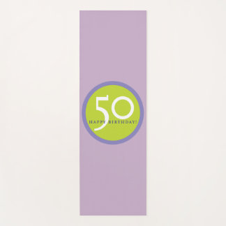 Yoga Happy Birthday 50 Yoga Mat