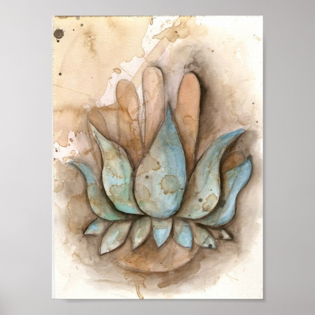 yoga healing hand poster (Front)