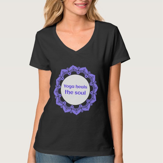 Yoga heals the soul 85 T-Shirt (Front)