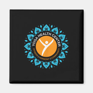 Yoga Health Centre Happy Starts Here Design Magnet