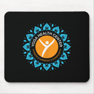 Yoga Health Centre Happy Starts Here Design Mouse Mat