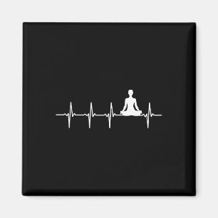 Yoga Heartbeat Gift For Yogis Magnet
