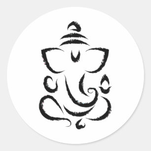 Yoga Hindu Indian Meditation Deepavali Diwali Rang Classic Round Sticker