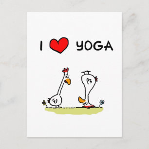Yoga-Hühner Postcard