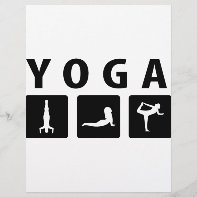 yoga icon flyer (Front)