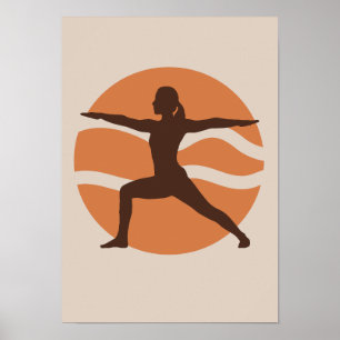 Yoga Illustration – Relaxing and Mindful Artwork Poster