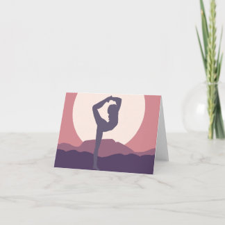 Yoga in Purple Card