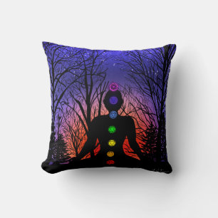 Yoga in the Park Chakras and Trees Meditation Cushion