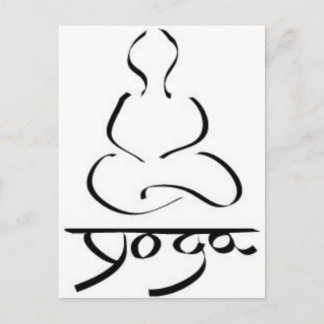 Yoga - India Hatha Hinduism Prana New Age Zen Postcard