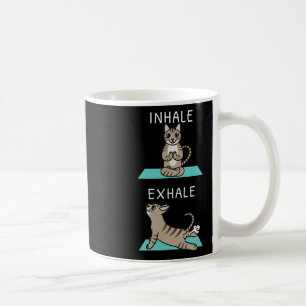 Yoga Inhale Exhale Devon Rex Cat Pet  Coffee Mug