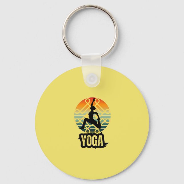 Yoga , Inner Peace Key Ring (Front)