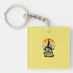 Yoga , Inner Peace Key Ring