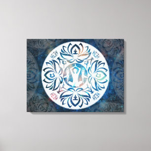 Yoga Inspirations on Canvas Print