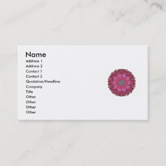 Yoga inspired mandela design Business Cards