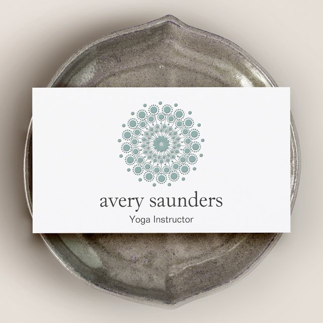 Yoga Instructor and Meditation Coach Logo Business Card (Creator Uploaded)