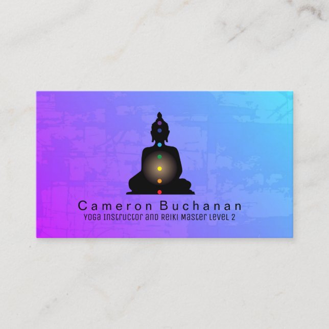 Yoga Instructor and Reiki Master Business Cards (Front)