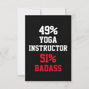 Yoga Instructor Badass Card