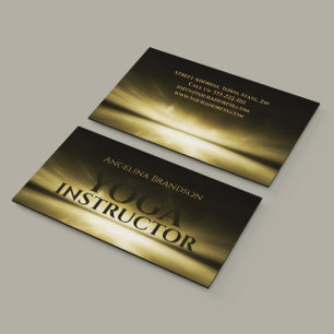 Yoga Instructor Behind The Horizon Light Card