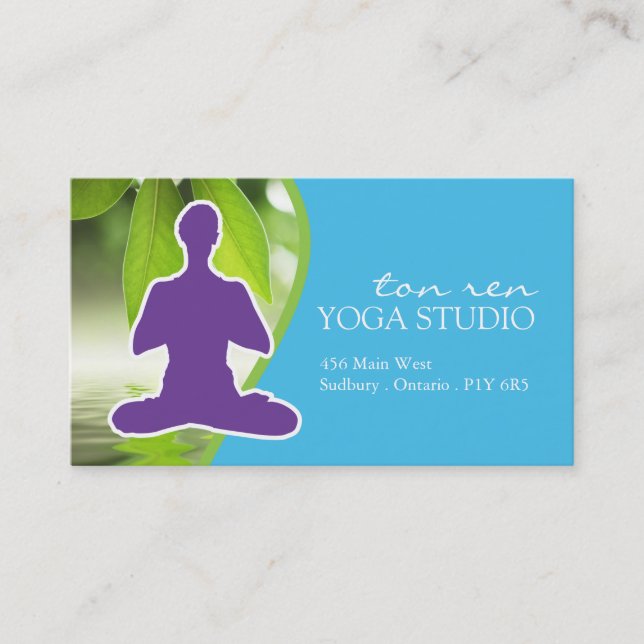 Yoga Instructor Business Card (Front)