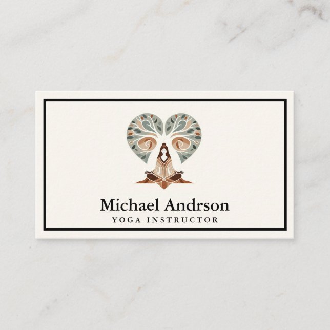 Yoga Instructor Business Card (Front)