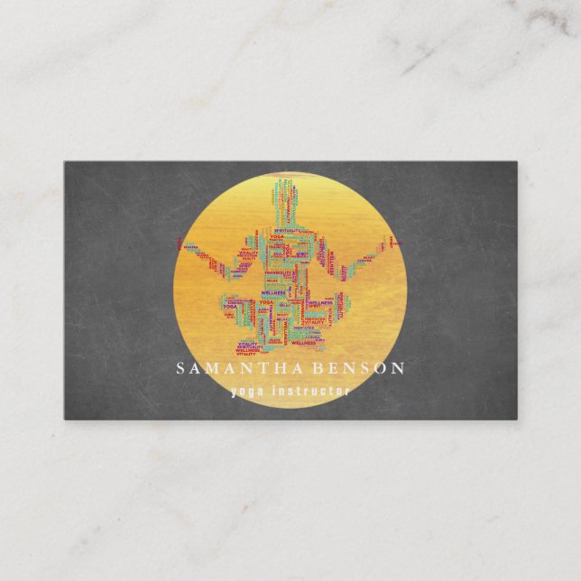 Yoga Instructor Business Card (Front)