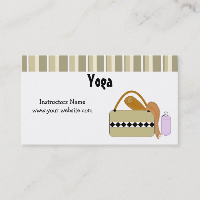 Yoga Instructor Business Card (Front)