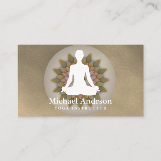 Yoga Instructor Business Card (Front)