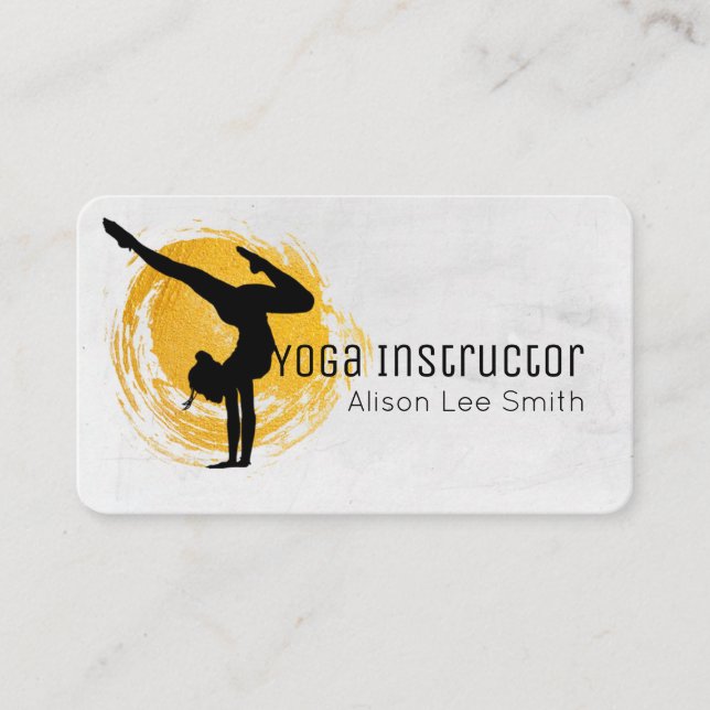Yoga Instructor Business Card (Front)