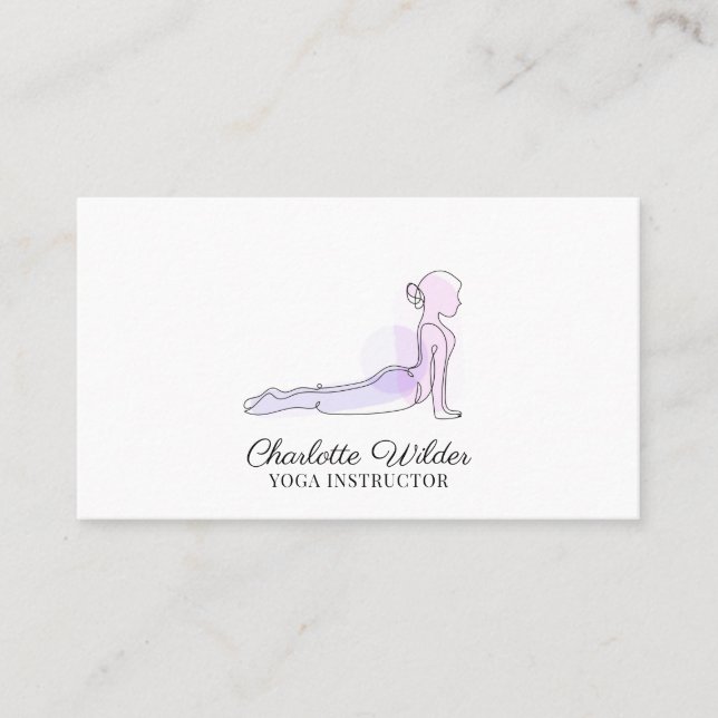 Yoga Instructor Business Card (Front)